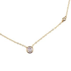 CZ by Kenneth Jay Lane - Round Bezel Necklace
